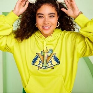 Color me Courtney Neon Yellow Tiana crop Sweater